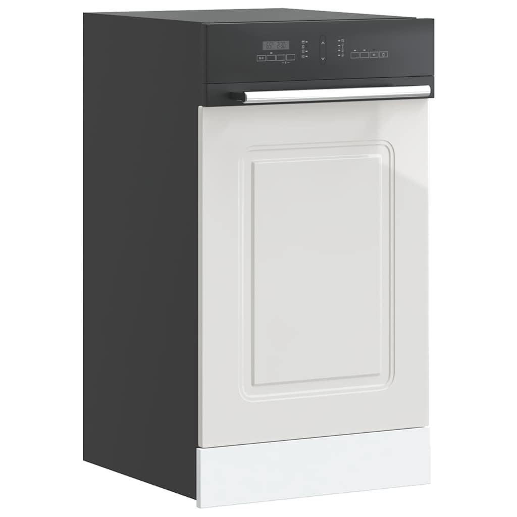 Dishwasher Panel Kalmar High Gloss White 45x1.5x57 cm Engineered Wood