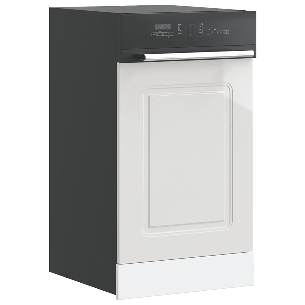Dishwasher Panel Kalmar High Gloss White 45x1.5x57 cm Engineered Wood