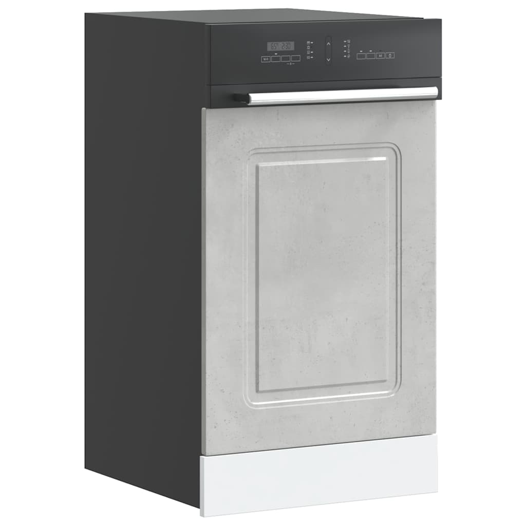 Dishwasher Panel Kalmar Concrete Grey 45x1.5x57 cm Engineered Wood