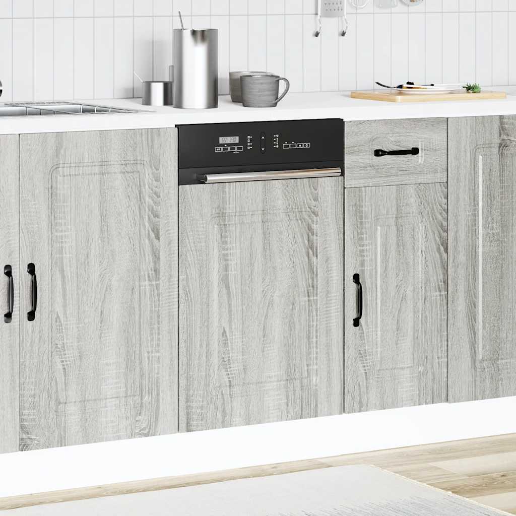 Dishwasher Panel Kalmar Grey Sonoma 45x1.5x57 cm Engineered Wood