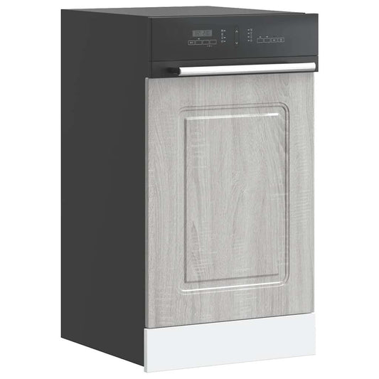 Dishwasher Panel Kalmar Grey Sonoma 45x1.5x57 cm Engineered Wood