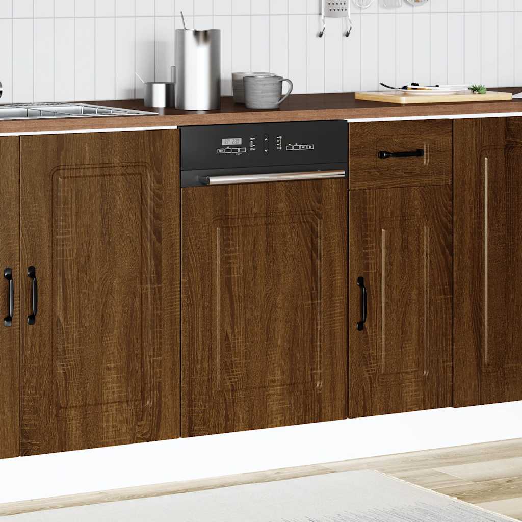 Dishwasher Panel Kalmar Brown Oak 45x1.5x57 cm Engineered Wood