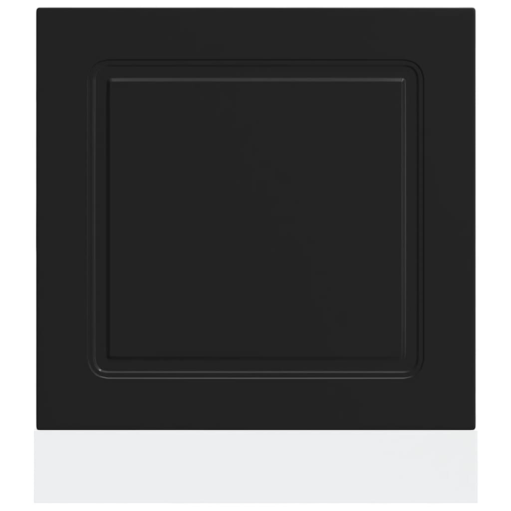 Dishwasher Panel Kalmar Black 60x1.5x57 cm Engineered Wood
