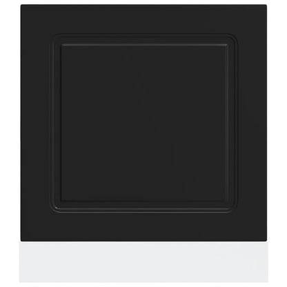 Dishwasher Panel Kalmar Black 60x1.5x57 cm Engineered Wood