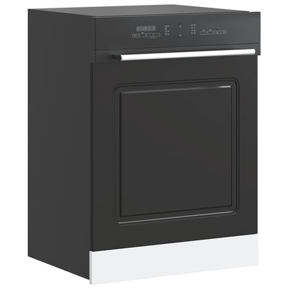 Dishwasher Panel Kalmar Black 60x1.5x57 cm Engineered Wood