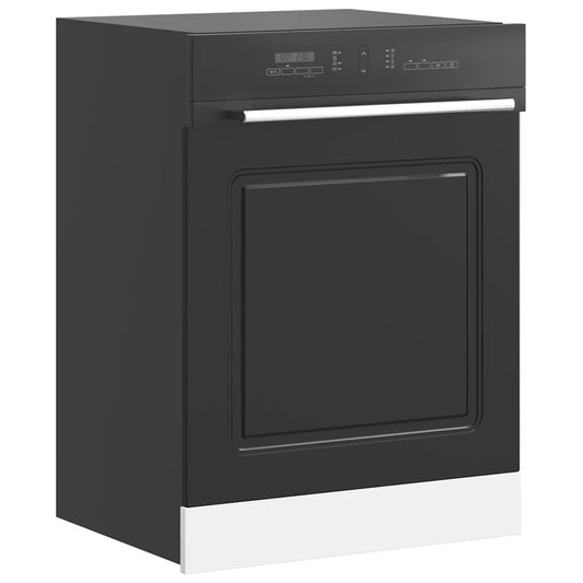 Dishwasher Panel Kalmar Black 60x1.5x57 cm Engineered Wood