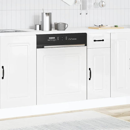 Dishwasher Panel Kalmar High Gloss White 60x1.5x57 cm Engineered Wood