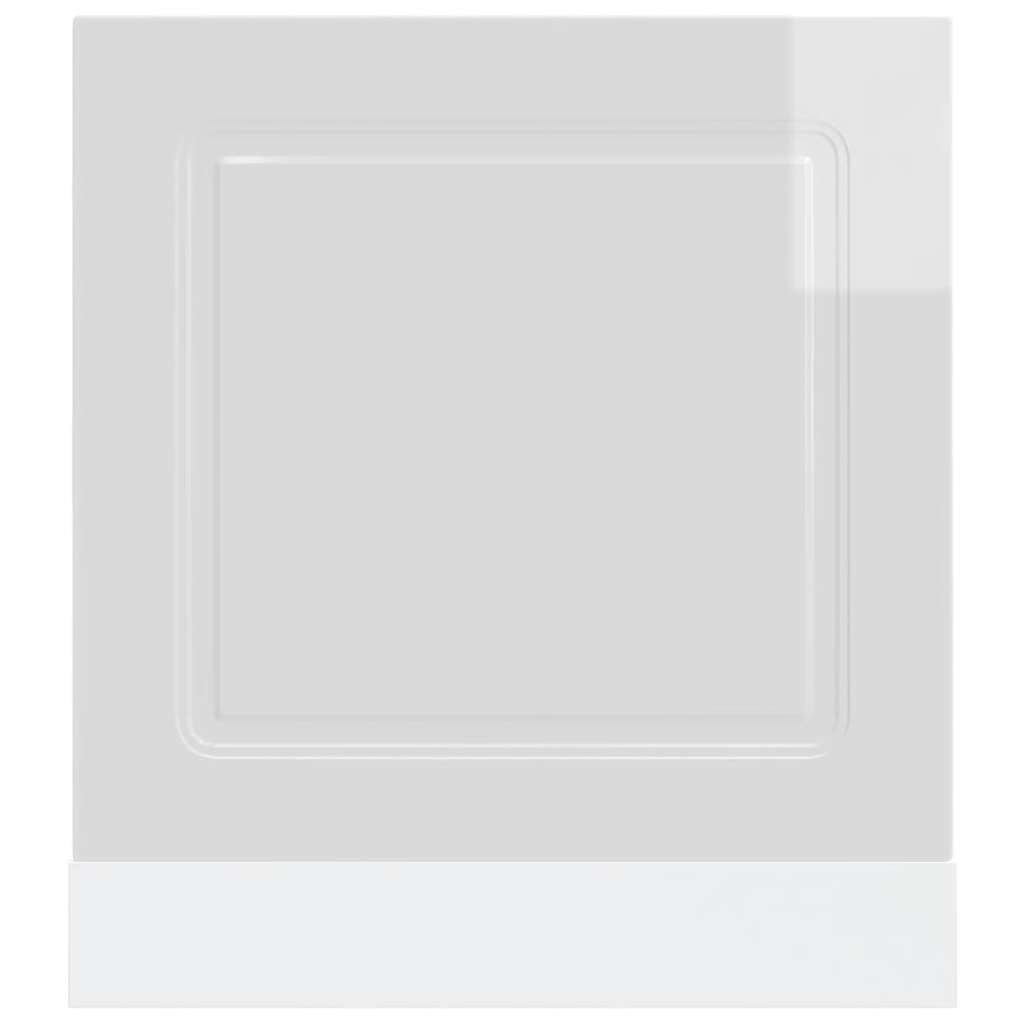 Dishwasher Panel Kalmar High Gloss White 60x1.5x57 cm Engineered Wood