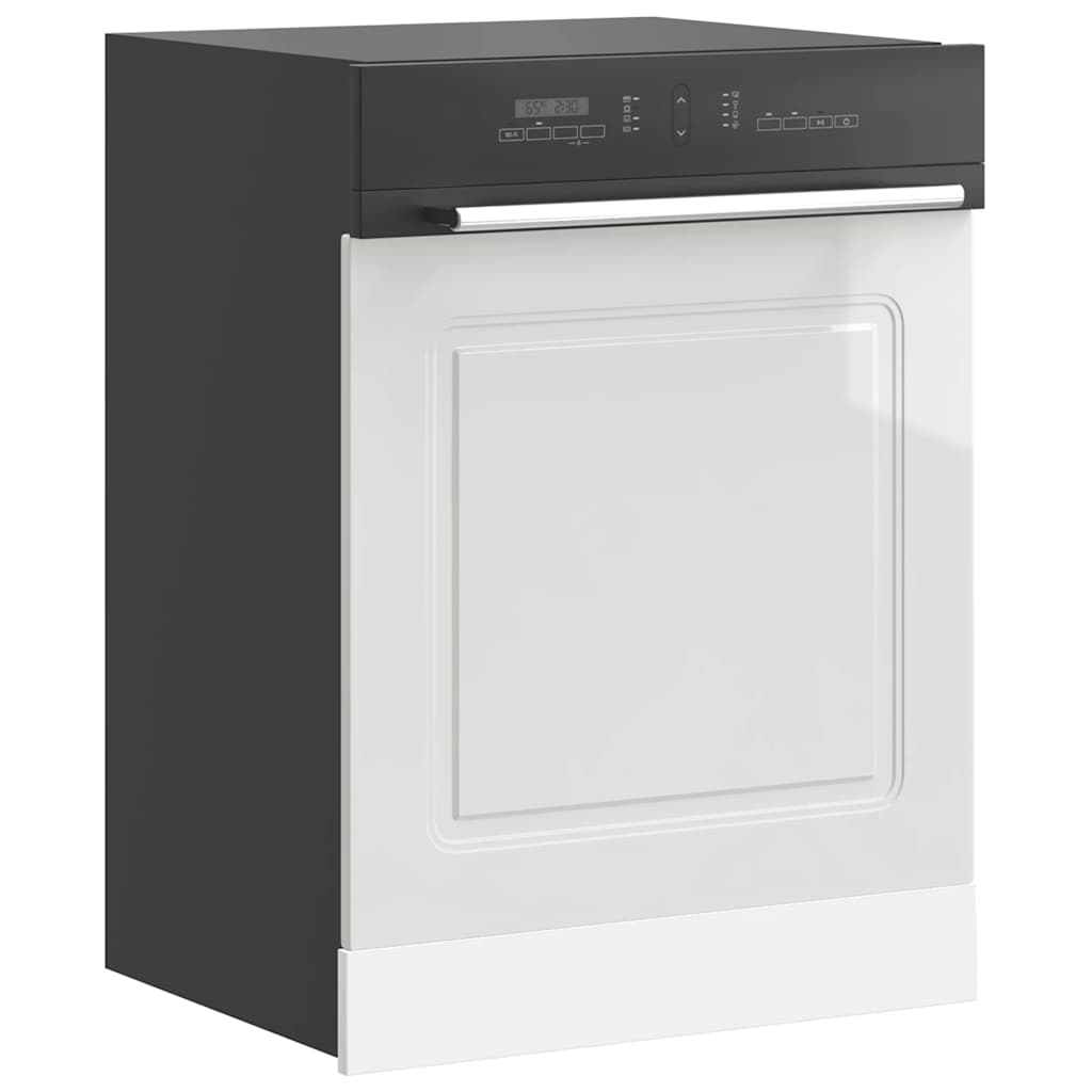 Dishwasher Panel Kalmar High Gloss White 60x1.5x57 cm Engineered Wood