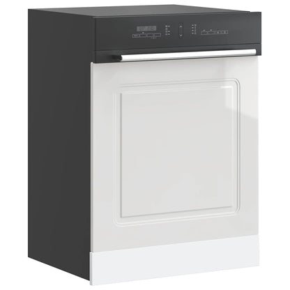 Dishwasher Panel Kalmar High Gloss White 60x1.5x57 cm Engineered Wood