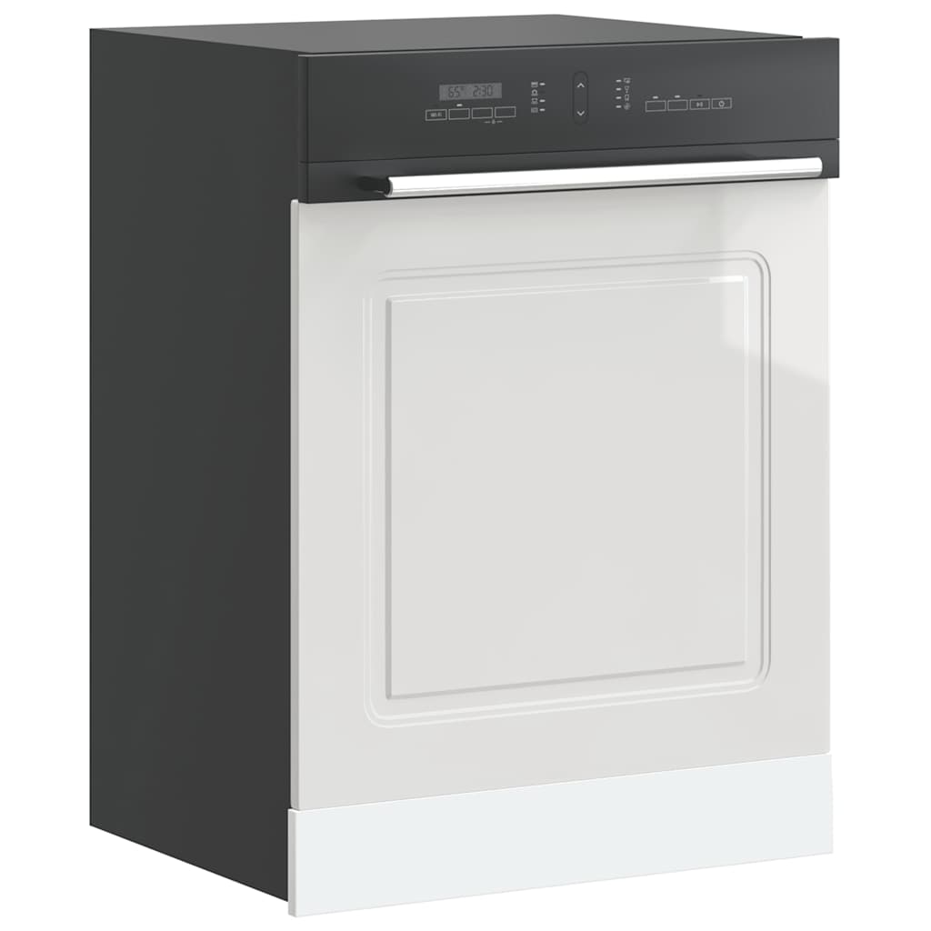 Dishwasher Panel Kalmar High Gloss White 60x1.5x57 cm Engineered Wood