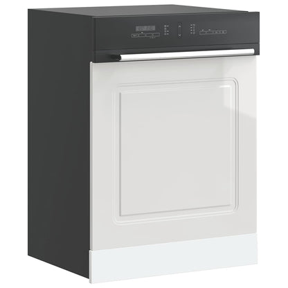 Dishwasher Panel Kalmar High Gloss White 60x1.5x57 cm Engineered Wood
