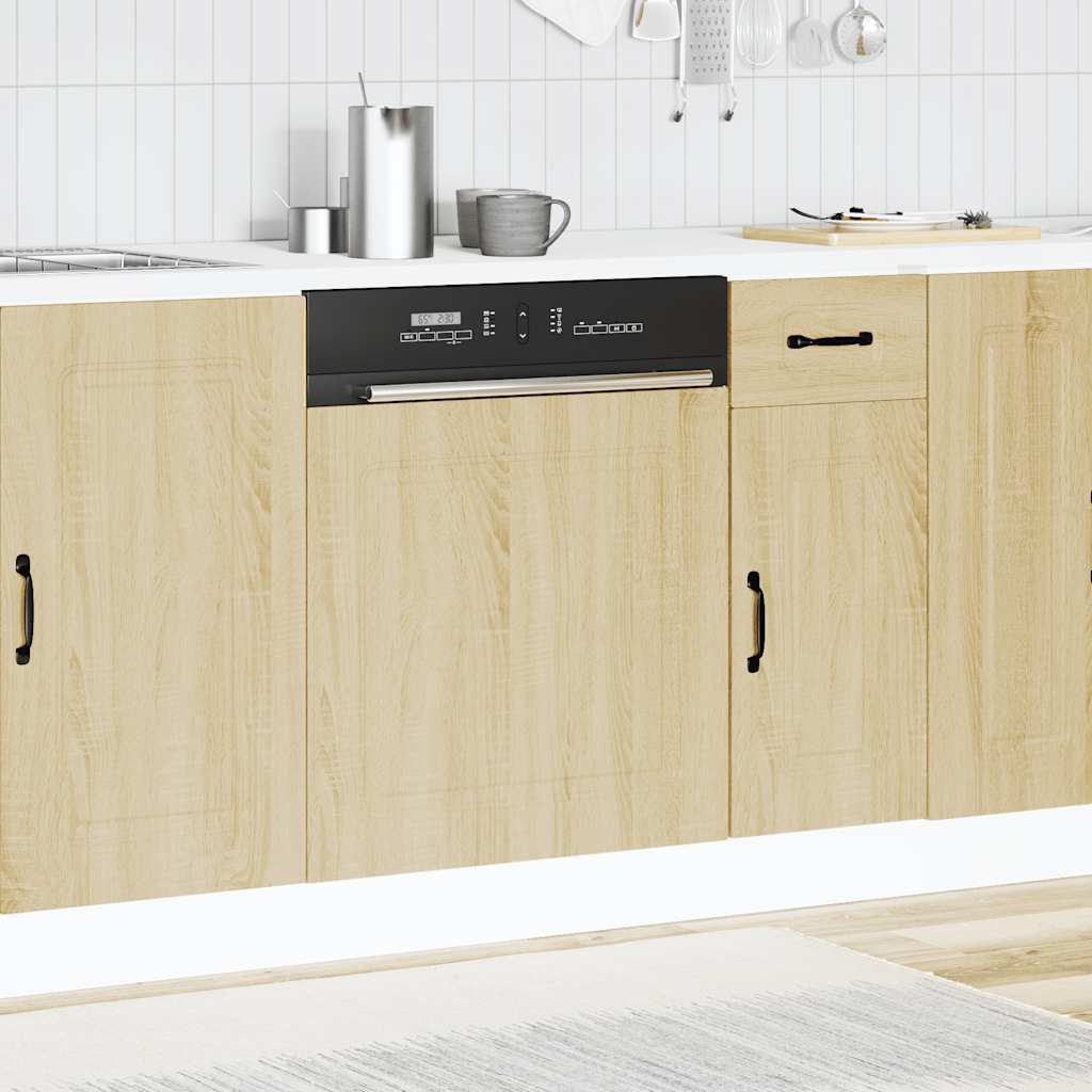 Dishwasher Panel Kalmar Sonoma Oak 60x1.5x57 cm Engineered Wood