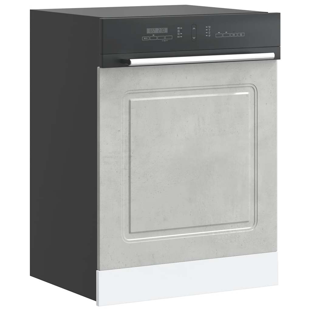 Dishwasher Panel Kalmar Concrete Grey 60x1.5x57 cm Engineered Wood