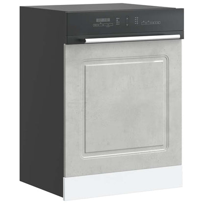 Dishwasher Panel Kalmar Concrete Grey 60x1.5x57 cm Engineered Wood