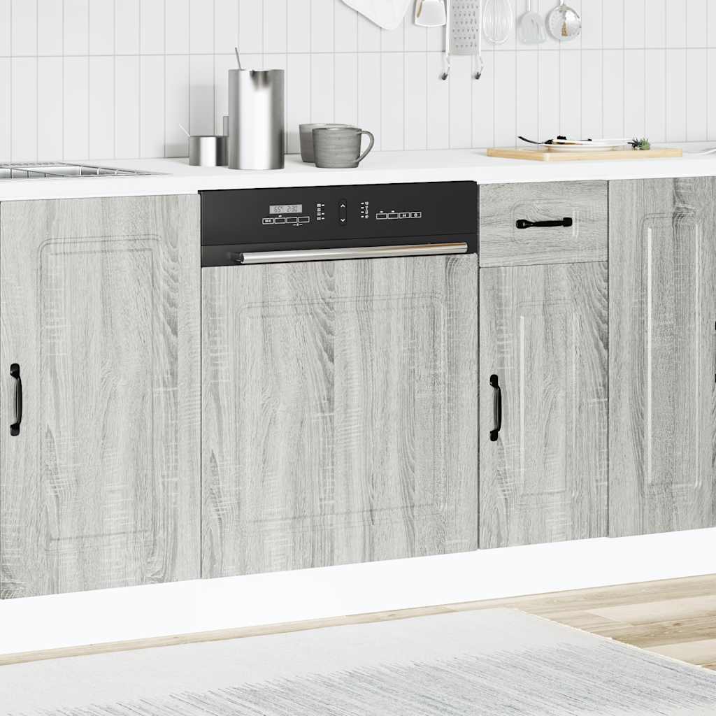 Dishwasher Panel Kalmar Grey Sonoma 60x1.5x57 cm Engineered Wood