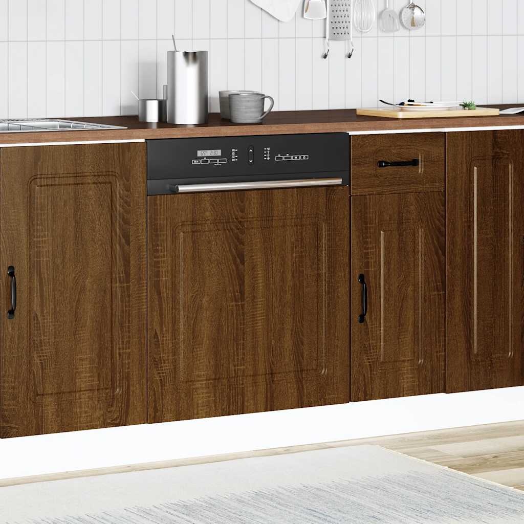 Dishwasher Panel Kalmar Brown Oak 60x1.5x57 cm Engineered Wood
