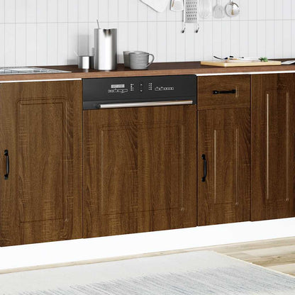 Dishwasher Panel Kalmar Brown Oak 60x1.5x57 cm Engineered Wood