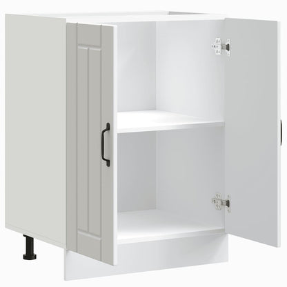 Sink Base Cabinet Lucca White Engineered Wood