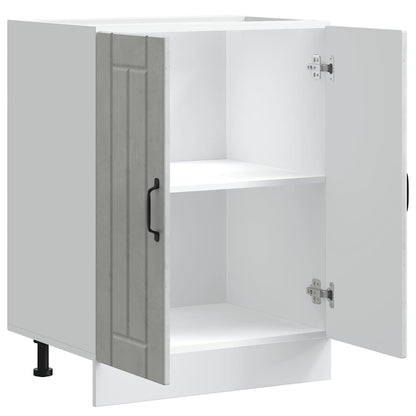 Sink Base Cabinet Lucca Concrete Grey Engineered Wood