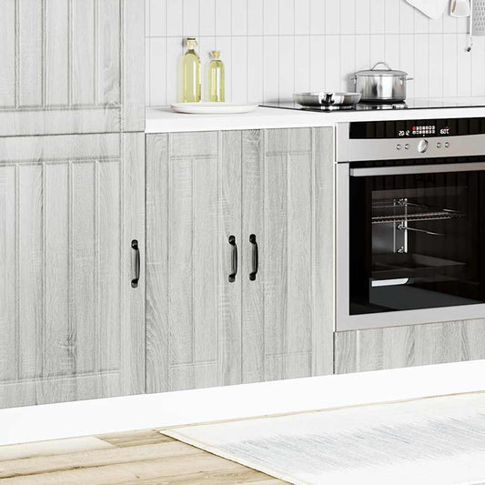Sink Base Cabinet "Lucca" Grey Sonoma Engineered Wood