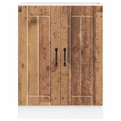 Sink Base Cabinet "Lucca" Old Wood Engineered Wood