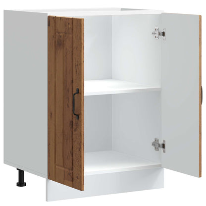 Sink Base Cabinet "Lucca" Old Wood Engineered Wood