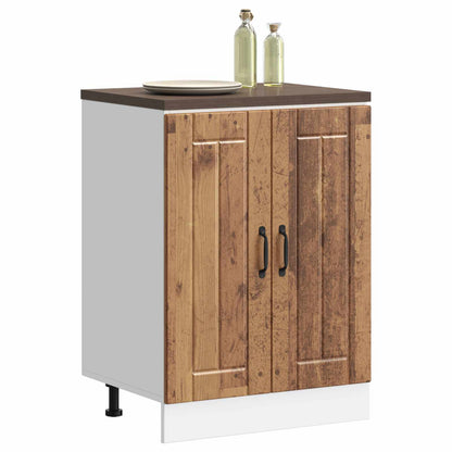 Sink Base Cabinet "Lucca" Old Wood Engineered Wood