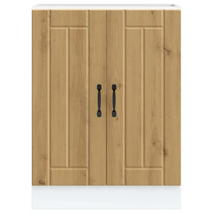 Sink Base Cabinet "Lucca" Artisan Oak Engineered Wood