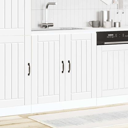 Sink Base Cabinet "Lucca" White Engineered Wood