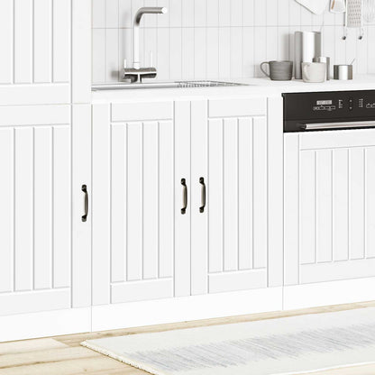 Sink Base Cabinet "Lucca" White Engineered Wood
