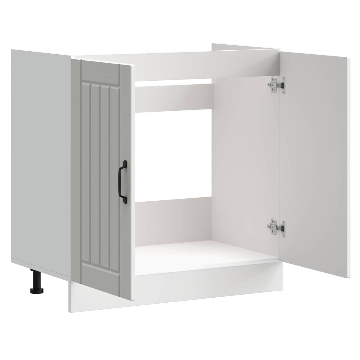 Sink Base Cabinet "Lucca" White Engineered Wood