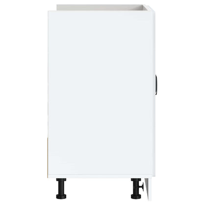Sink Base Cabinet "Lucca" White Engineered Wood