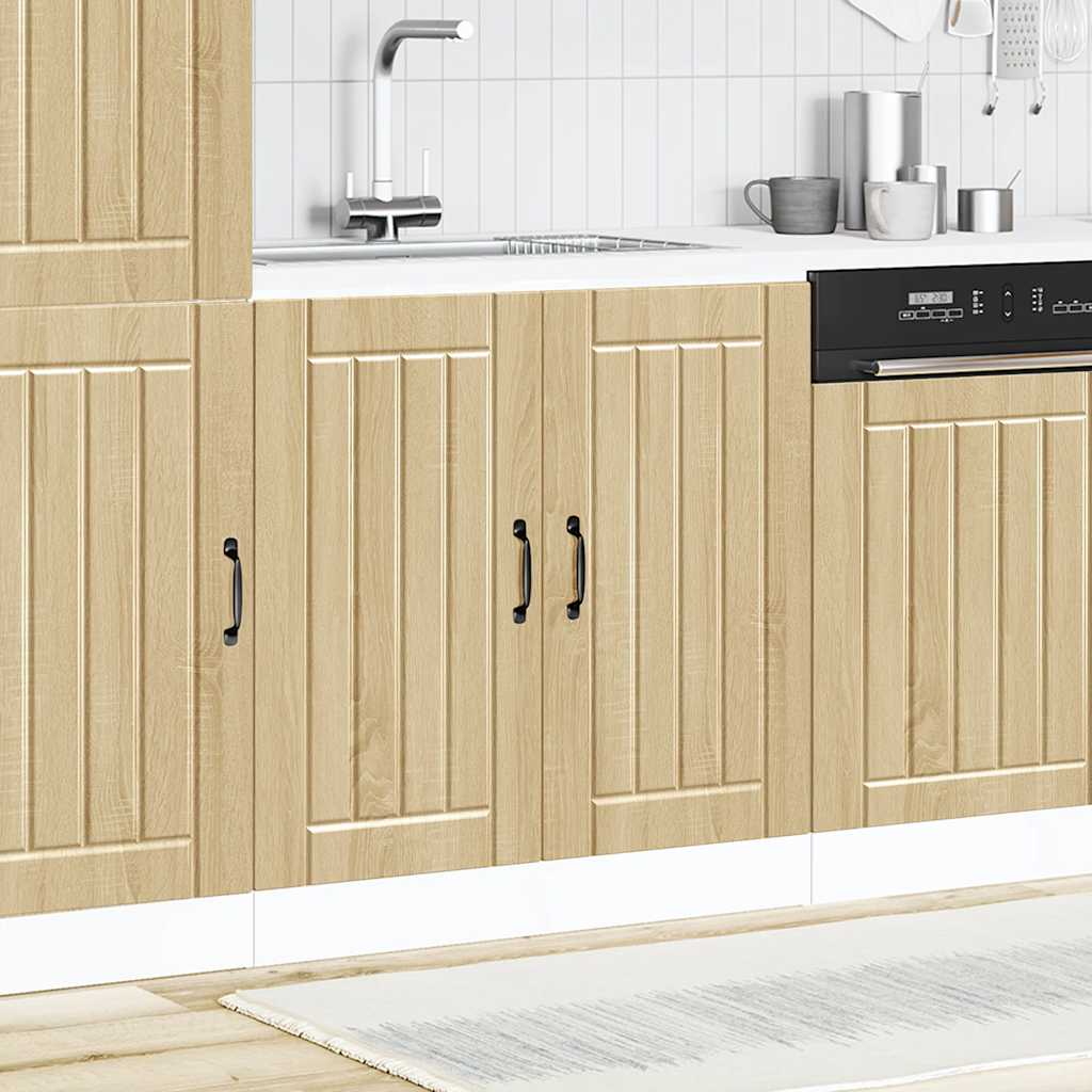 Sink Base Cabinet Lucca Sonoma Oak Engineered Wood