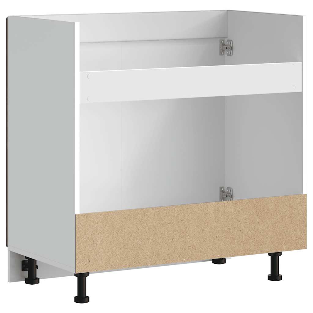 Sink Base Cabinet "Lucca" Smoked Oak Engineered Wood