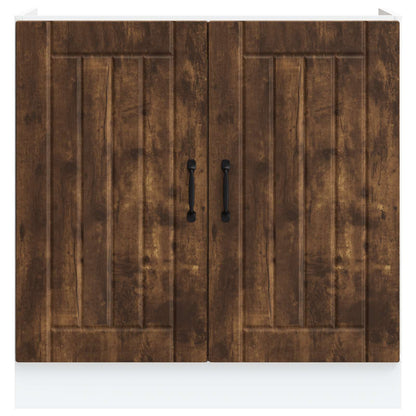 Sink Base Cabinet "Lucca" Smoked Oak Engineered Wood
