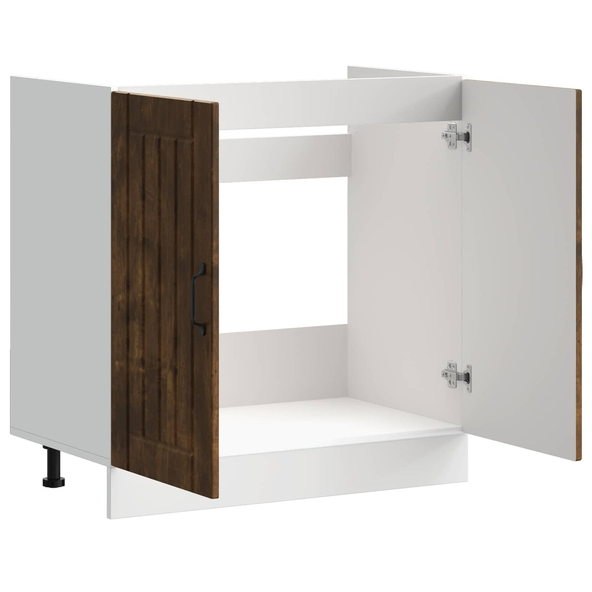 Sink Base Cabinet "Lucca" Smoked Oak Engineered Wood