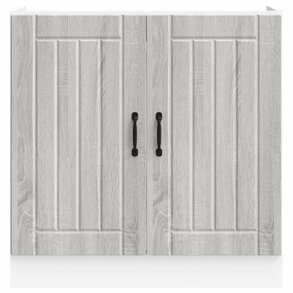 Sink Base Cabinet "Lucca" Grey Sonoma Engineered Wood