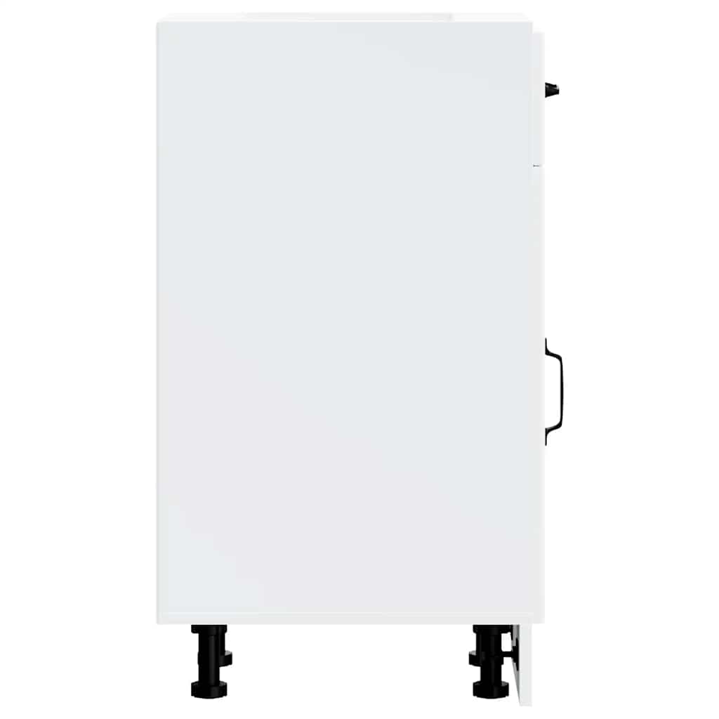 Kitchen Base Cabinet Lucca White Engineered Wood
