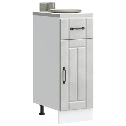 Kitchen Base Cabinet Lucca Concrete Grey Engineered Wood