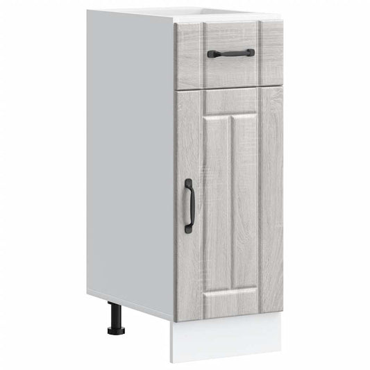 Kitchen Base Cabinet "Lucca" Grey Sonoma Engineered Wood