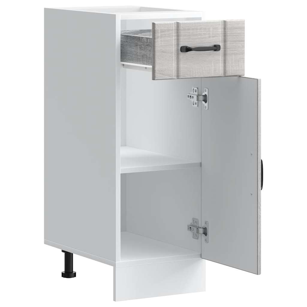 Kitchen Base Cabinet "Lucca" Grey Sonoma Engineered Wood