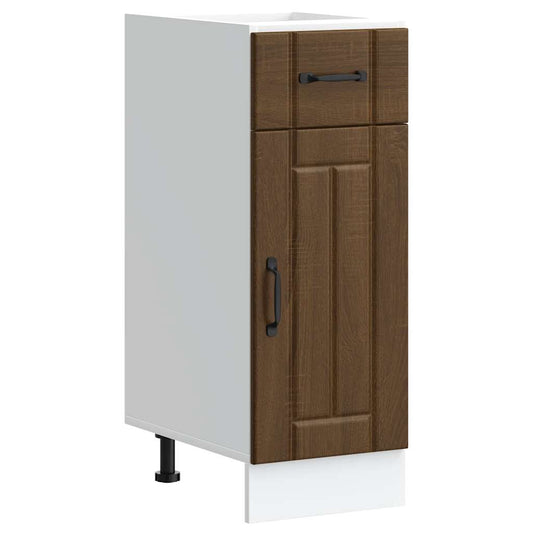 Kitchen Base Cabinet "Lucca" Brown Oak Engineered Wood