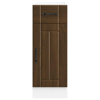 Kitchen Base Cabinet "Lucca" Brown Oak Engineered Wood