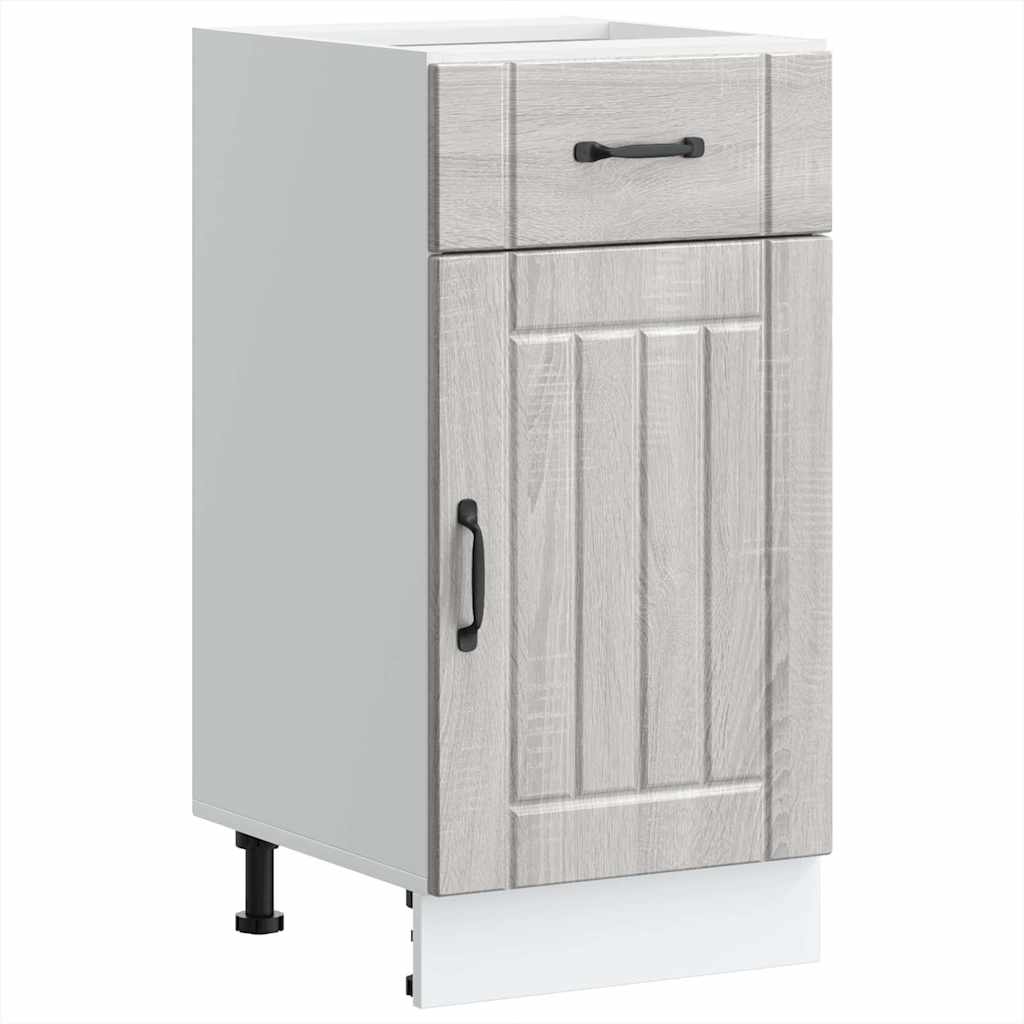 Kitchen Base Cabinet Lucca Grey Sonoma Engineered Wood