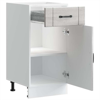 Kitchen Base Cabinet Lucca Grey Sonoma Engineered Wood