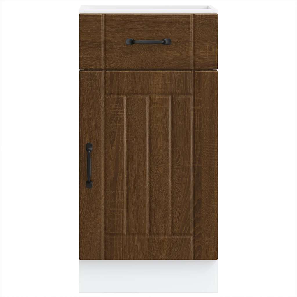Kitchen Base Cabinet Lucca Brown Oak Engineered Wood