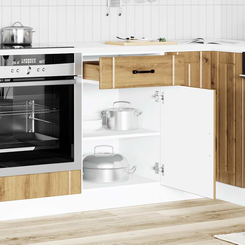 Kitchen Base Cabinet Lucca Artisan Oak Engineered Wood