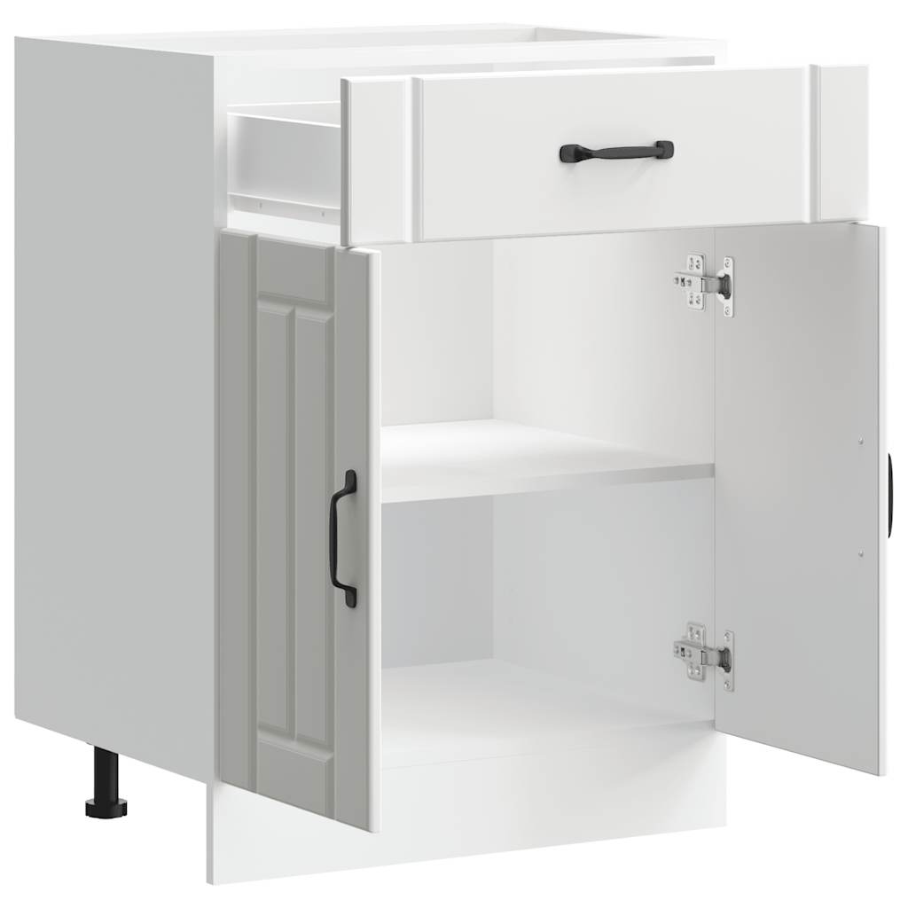 Kitchen Base Cabinet Lucca White Engineered Wood