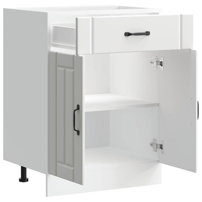 Kitchen Base Cabinet Lucca White Engineered Wood